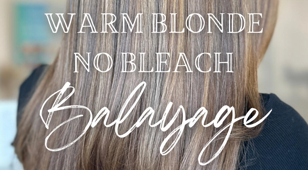 No bleach blonde balayage